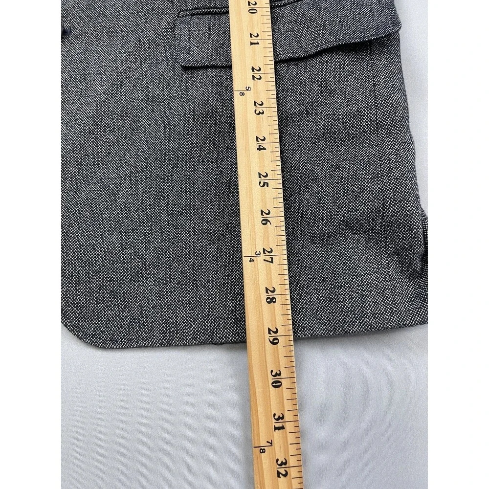 Banana Republic Mens Blazer 46R‎ Gray Tweed Fall Preppy Tailored Slim Fit Jacket